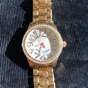 Betsey Johnson Gold Watch